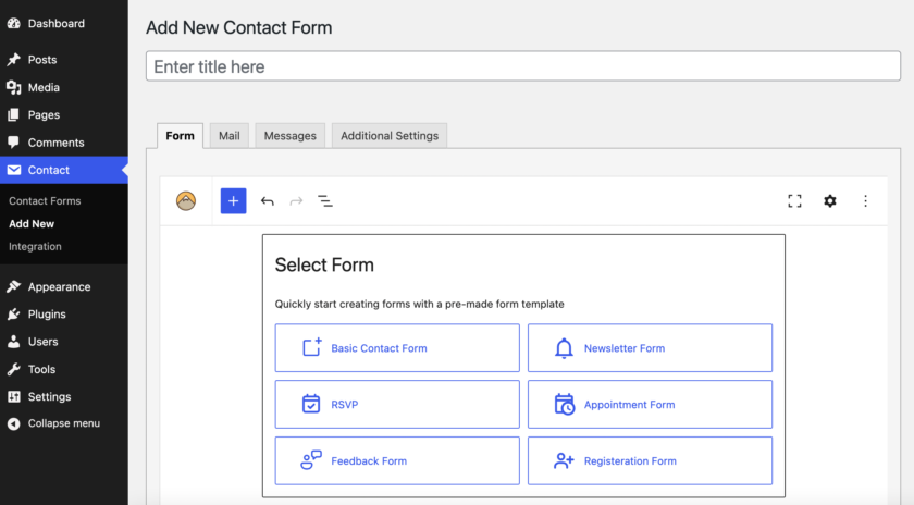 CF7 Blocks插件引入区块编辑 Contact Form 7全新界面体验