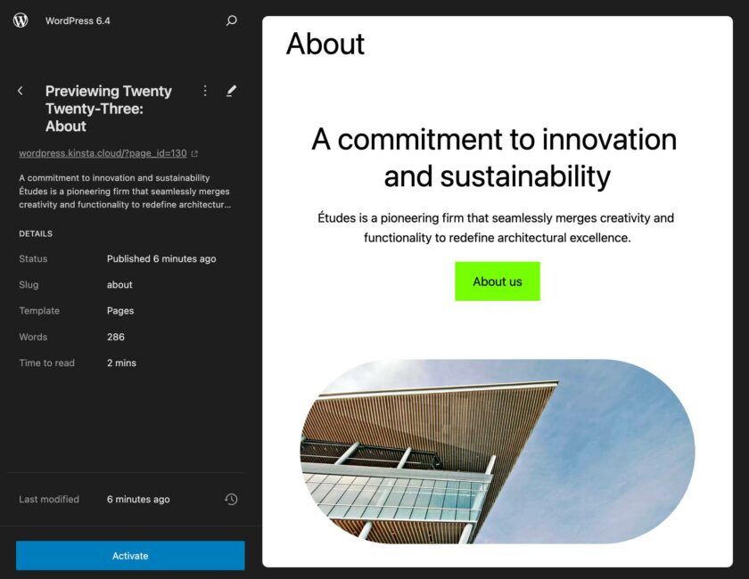 WordPress 6.4 新主题 Twenty Twenty-Four 全面解析与使用技巧