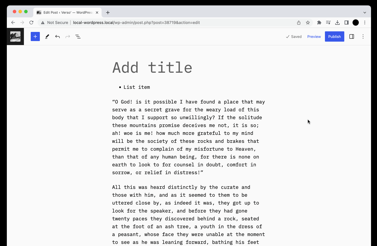 Gutenberg 15.7 新增站点徽标上传功能及顶部工具栏优化