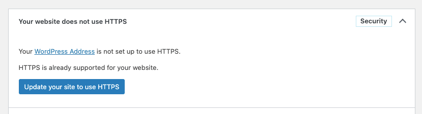 WordPress 5.7 HTTPS检测与一键迁移功能详解