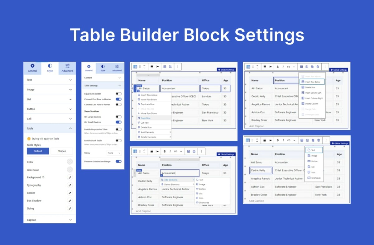 WordPress古腾堡表格神器Table Block功能评测