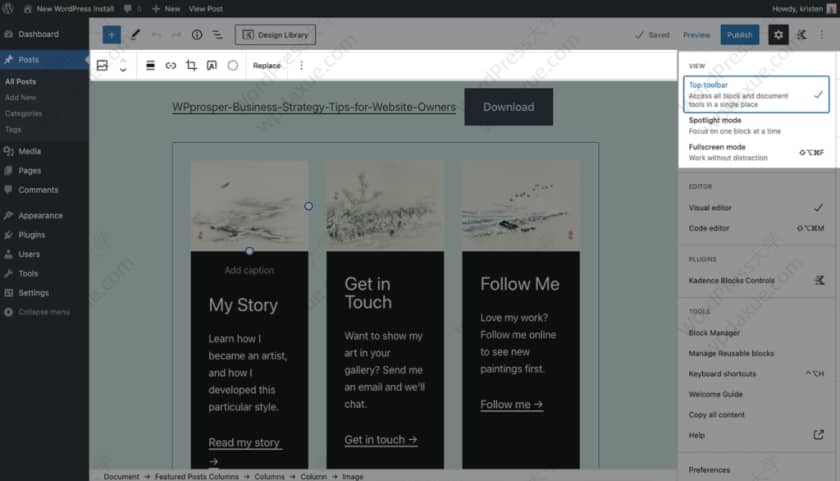 WordPress 5.8 全新功能详解：块编辑器与全站点编辑突破