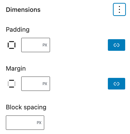 WordPress 6.1 新增填充边距块间隙预设值优化排版