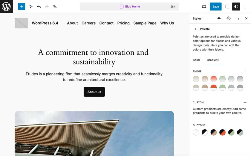 WordPress 6.4 新主题 Twenty Twenty-Four 全面解析与使用技巧