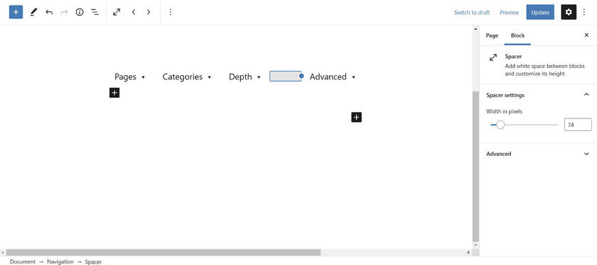 Gutenberg 10.2新功能详解：导航间隔模板分类查询模式优化