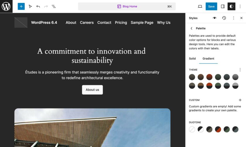 WordPress 6.4 新主题 Twenty Twenty-Four 全面解析与使用技巧