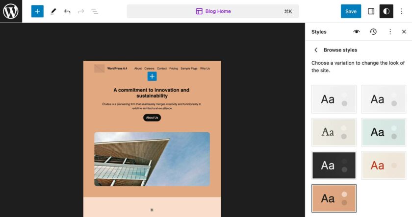 WordPress 6.4 新主题 Twenty Twenty-Four 全面解析与使用技巧