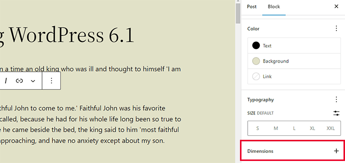 WordPress 6.1全新功能图文详解：默认主题及编辑器改进
