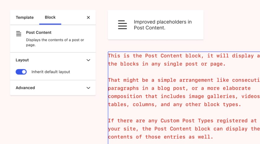 Gutenberg 13.2 新增持久首选项与可视化边距填充设置