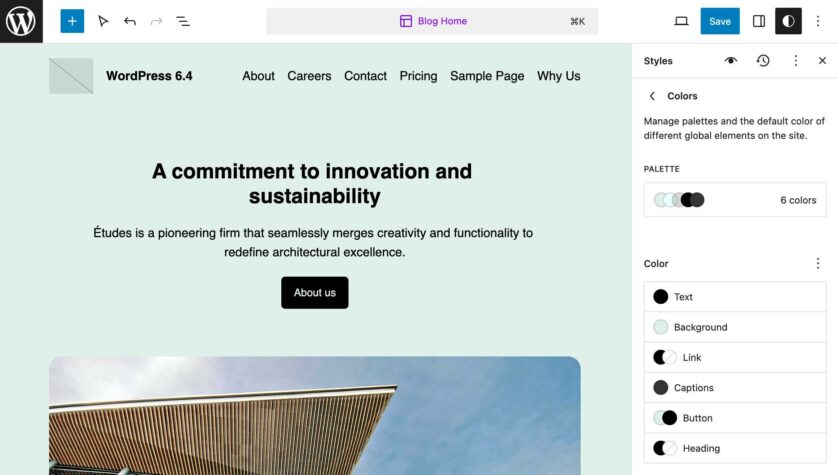 WordPress 6.4 新主题 Twenty Twenty-Four 全面解析与使用技巧