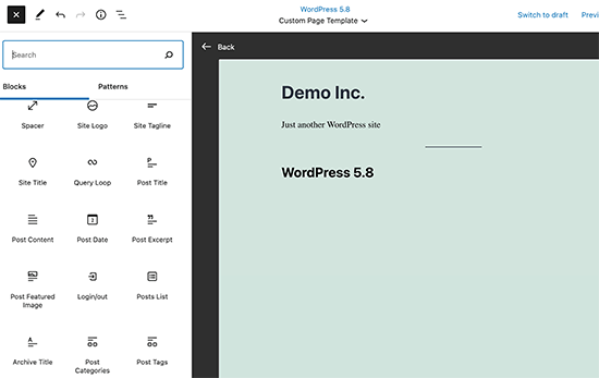 WordPress 5.8全新功能详解：模板编辑器与WebP图像支持