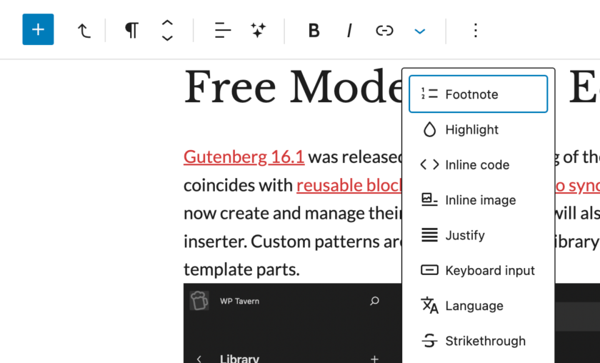 Gutenberg 16.1新功能详解：样板库与无干扰模式如何提升网站编辑体验