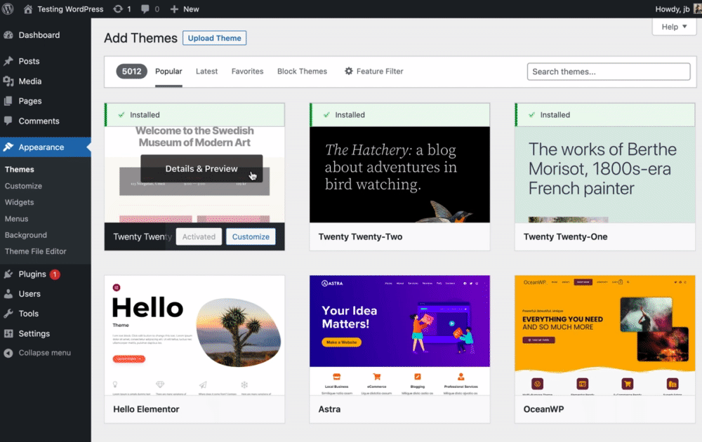 WordPress 6.1 新增块主题过滤器提升用户体验