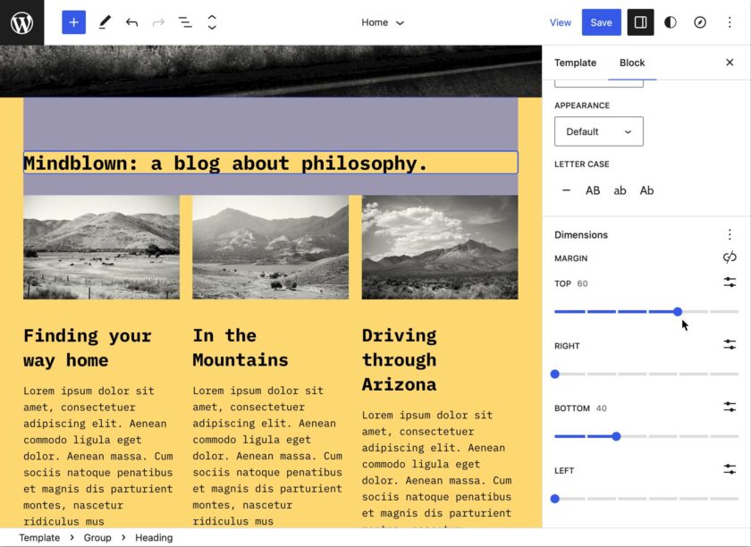 Gutenberg 14.6新功能：群组区块布局与快捷键转换标题