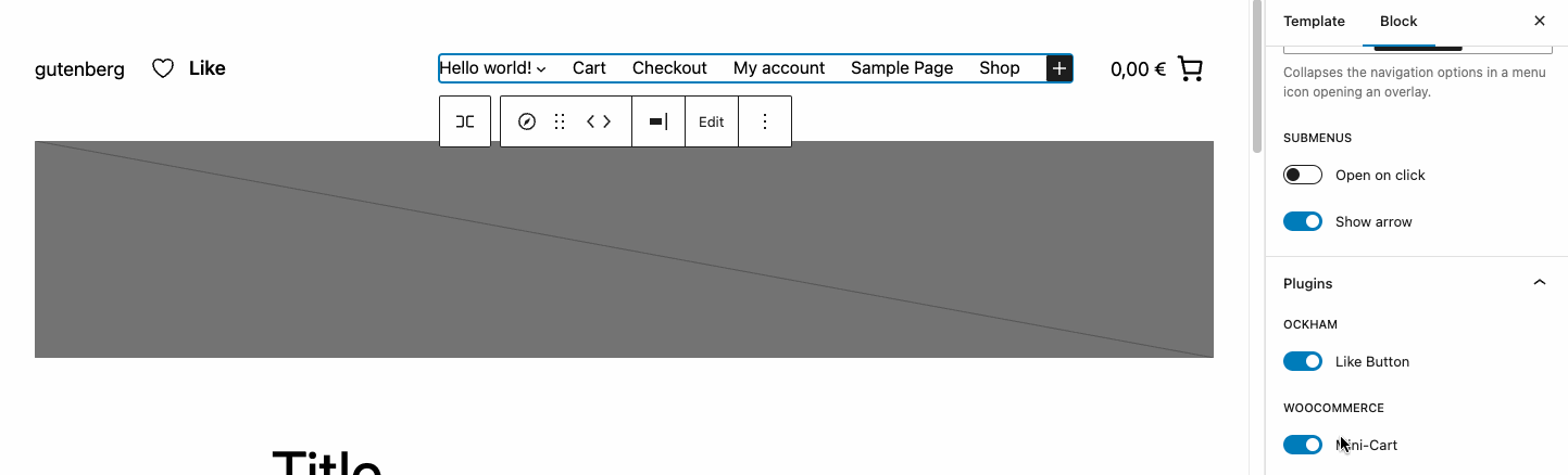 Gutenberg 16.6 新增区块钩子功能 改进嵌套块工具栏体验