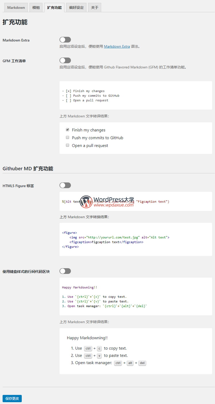 WP Githuber MD WordPress Markdown编辑器插件功能详解