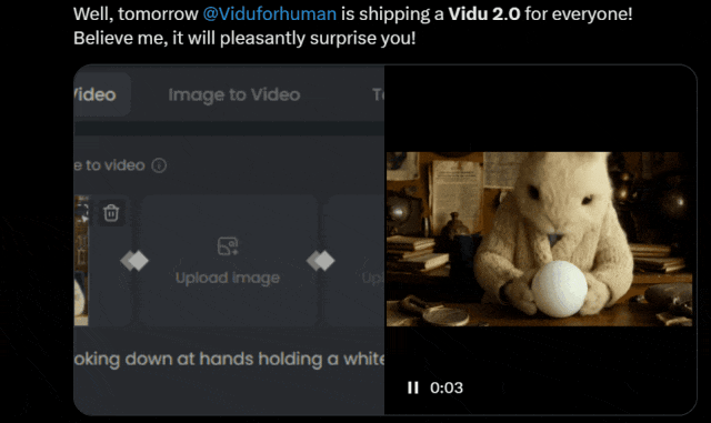 国产AI视频Vidu 2.0秒出片4分钱震撼全球用户