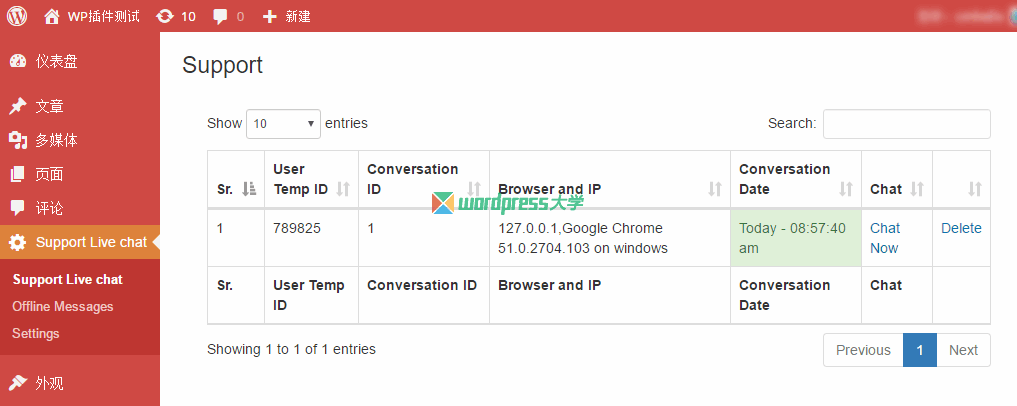 WordPress Live Chat免费在线客服插件功能详解及安装教程