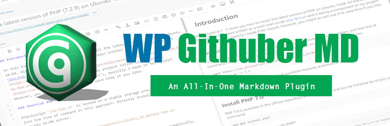 WP Githuber MD WordPress Markdown编辑器插件功能详解