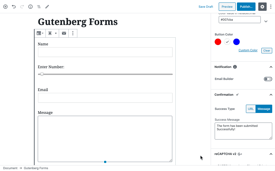 WordPress Gutenberg Forms联系表单插件评测与使用教程