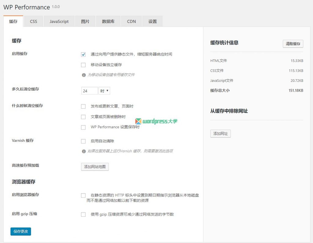 WP性能优化插件：缓存页面合并压缩JS CSS延迟加载图片加速网站