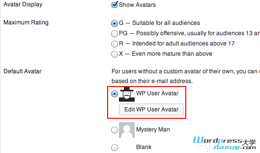 WordPress WP User Avatar插件自定义头像教程