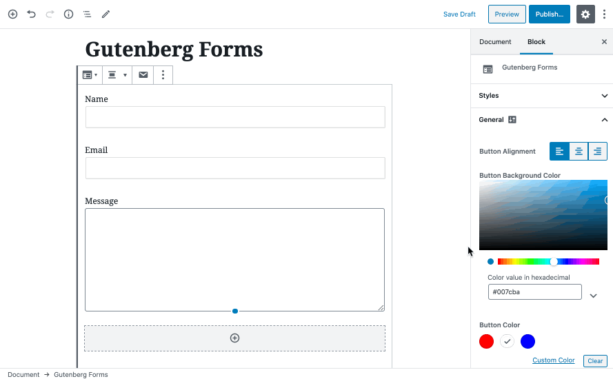 WordPress Gutenberg Forms联系表单插件评测与使用教程