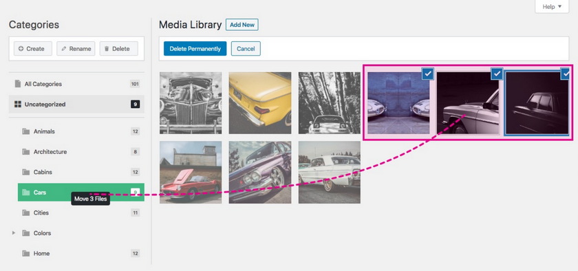 WordPress媒体库分类管理插件推荐：FileBird HappyFiles Real Media Library