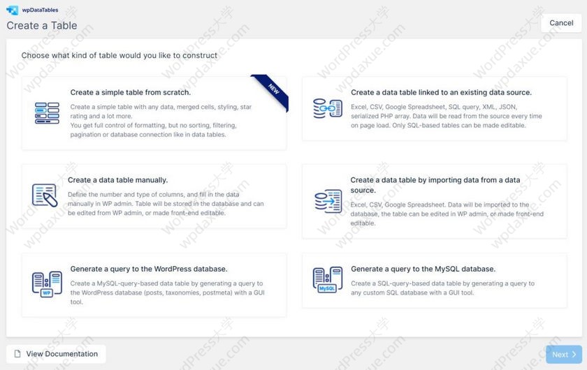 WordPress表格图表插件wpDataTables功能评测与使用指南