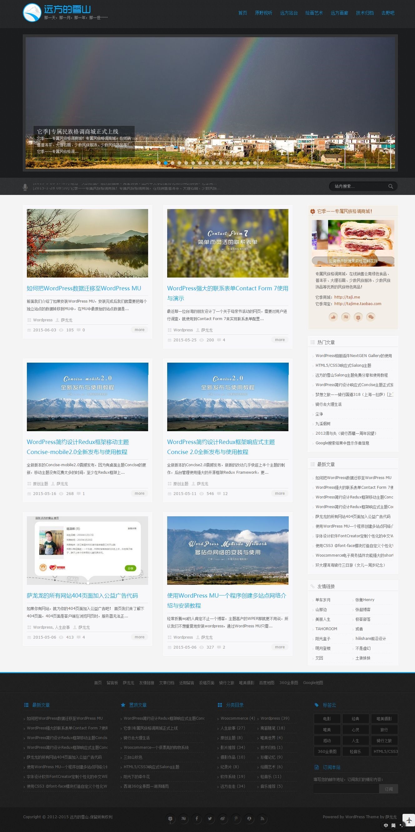 Salong WordPress免费主题特色功能与使用教程分享