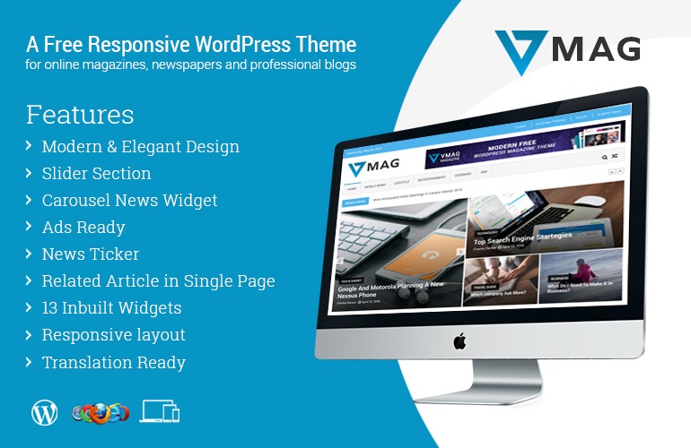 WordPress VMag免费杂志主题下载与特色解析