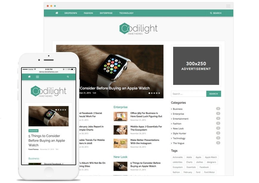 Codilight Lite WordPress新闻杂志主题免费下载及特色解析