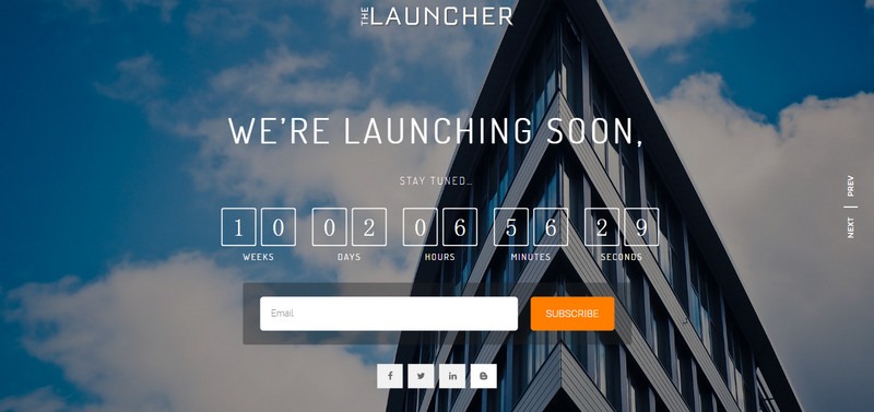 WordPress全能单页视差企业主题The Launcher推荐