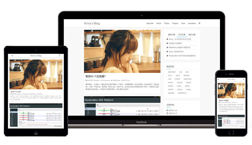 WordPress Snape极简响应式博客主题免费开源
