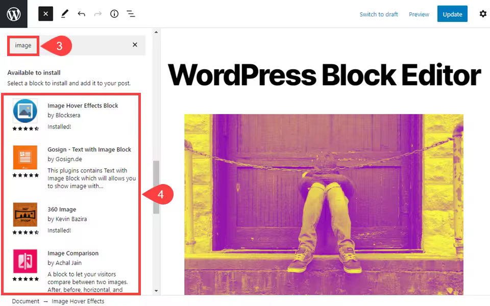 古腾堡区块目录使用教程：快速安装WordPress编辑器功能区块