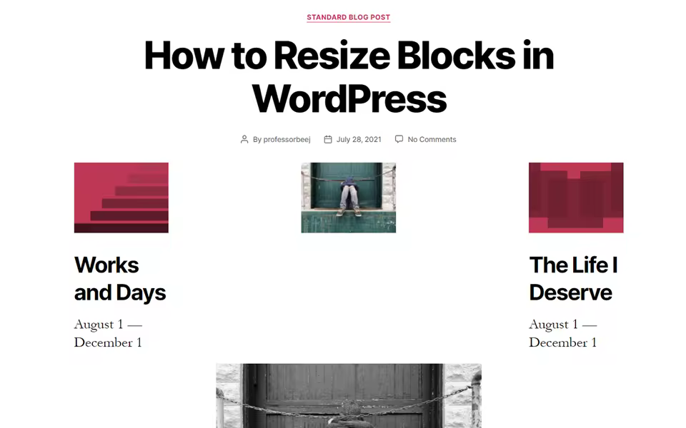 古腾堡编辑器教程：WordPress区块大小调整技巧