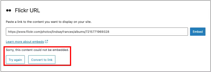 WordPress古腾堡教程：Flickr嵌入区块使用方法与技巧
