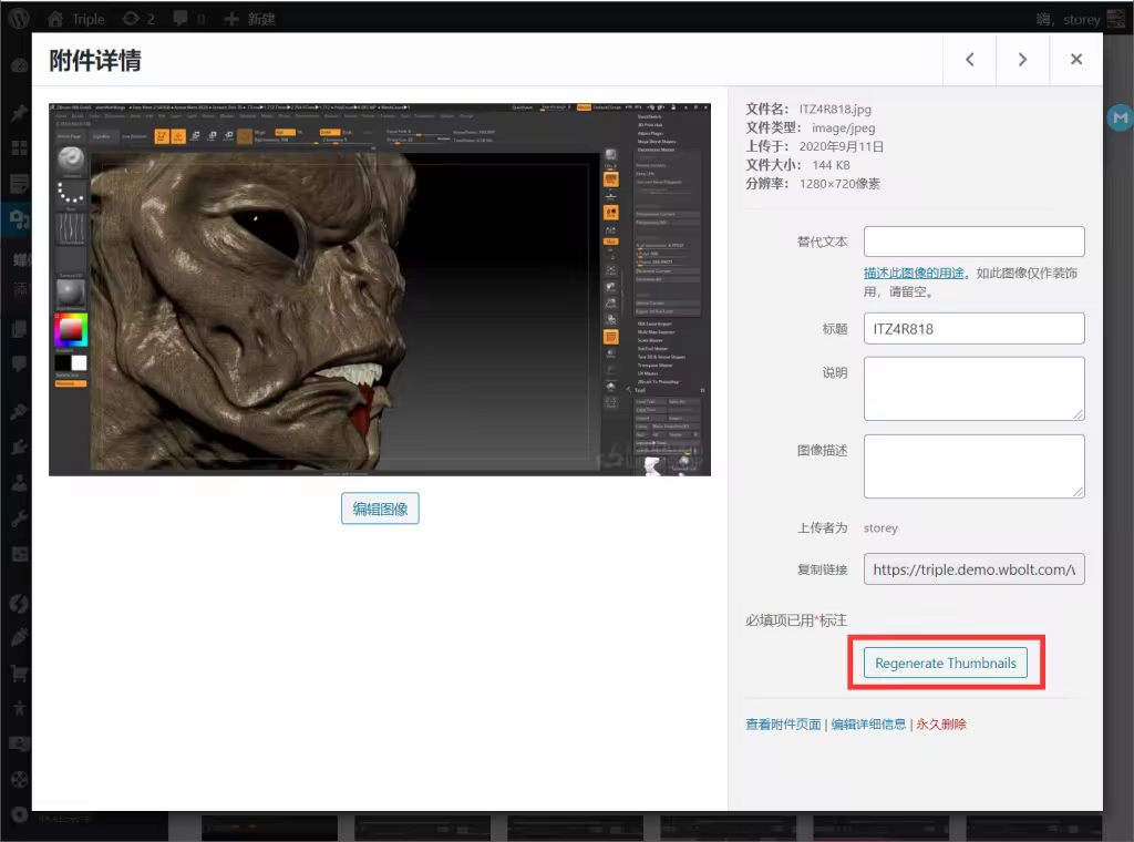 使用插件和WP-CLI重新生成WordPress缩略图尺寸教程