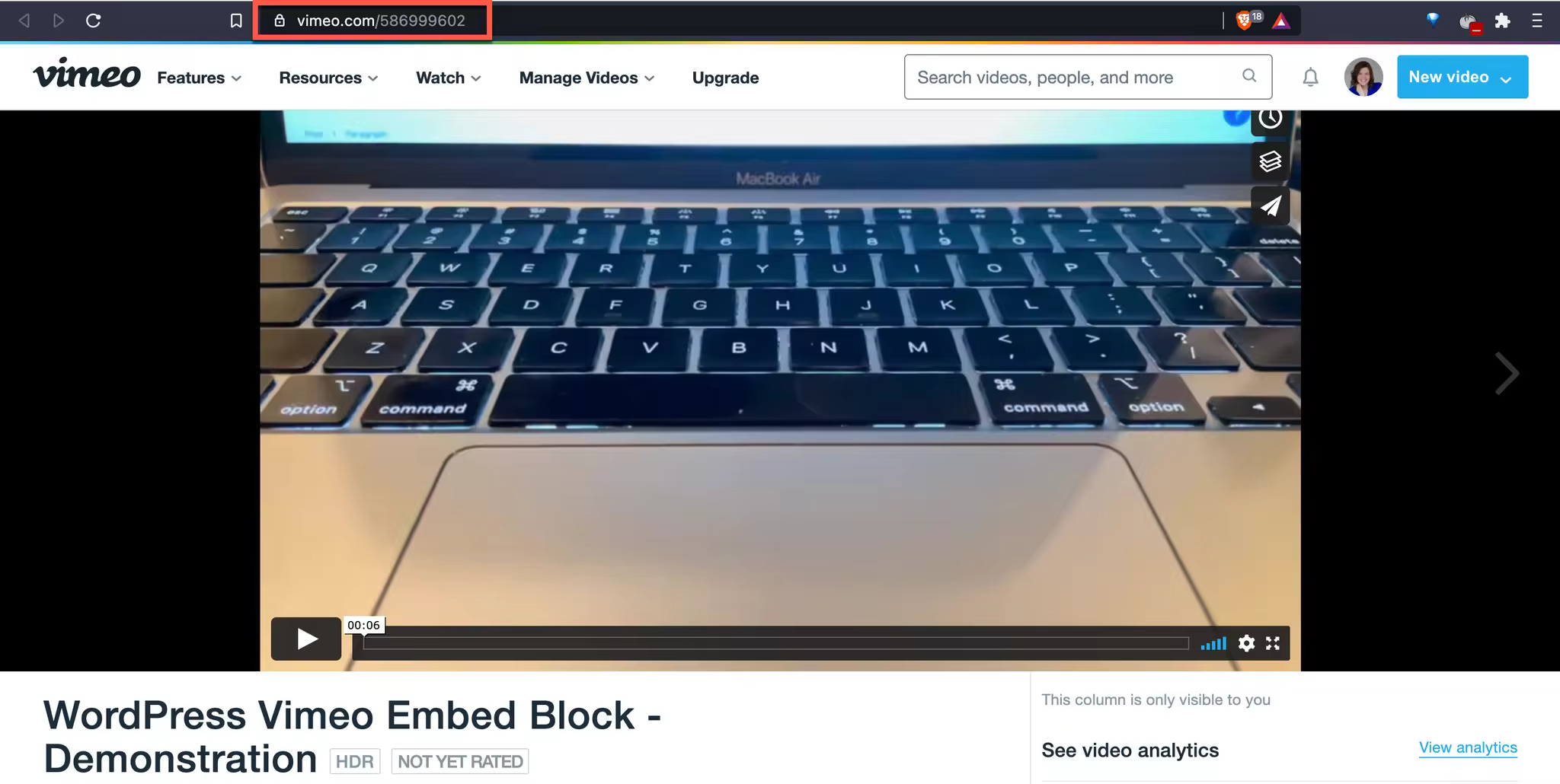 古腾堡教程：WordPress Vimeo视频嵌入技巧
