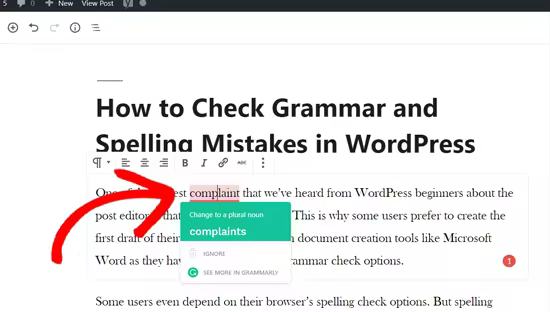 WordPress文章语法拼写检查最佳方法Grammarly使用教程