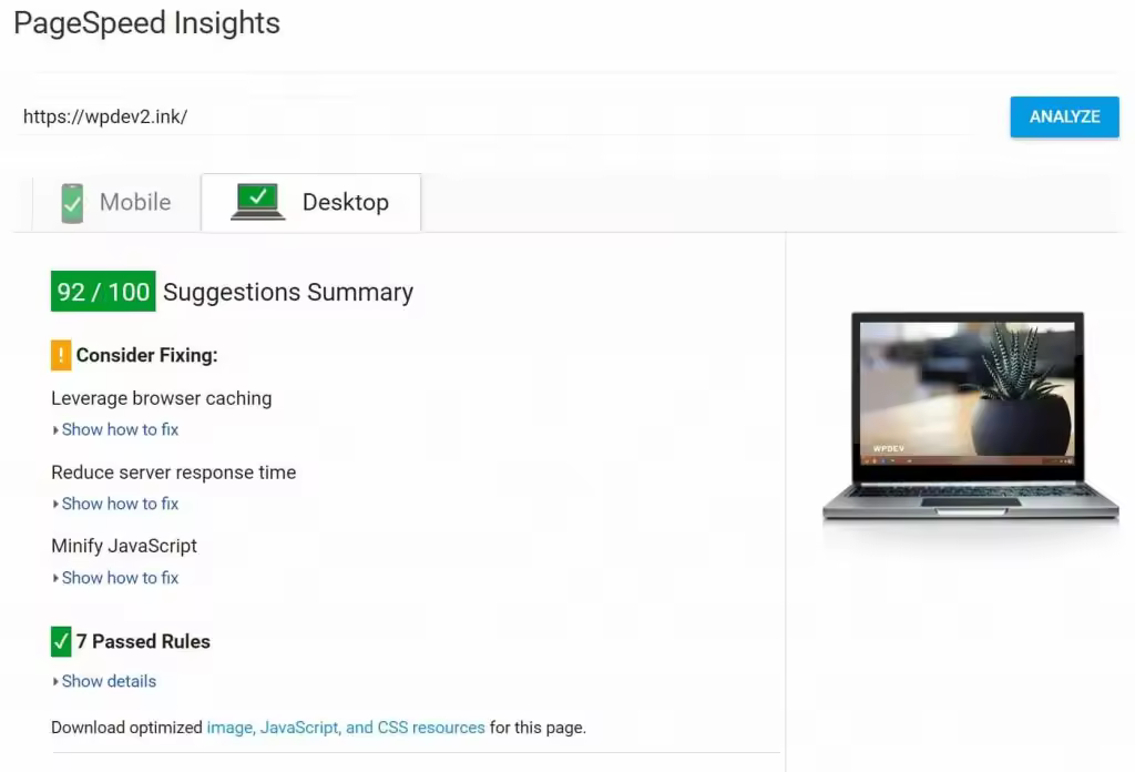 如何获得Google PageSpeed Insights满分评分的WordPress优化策略