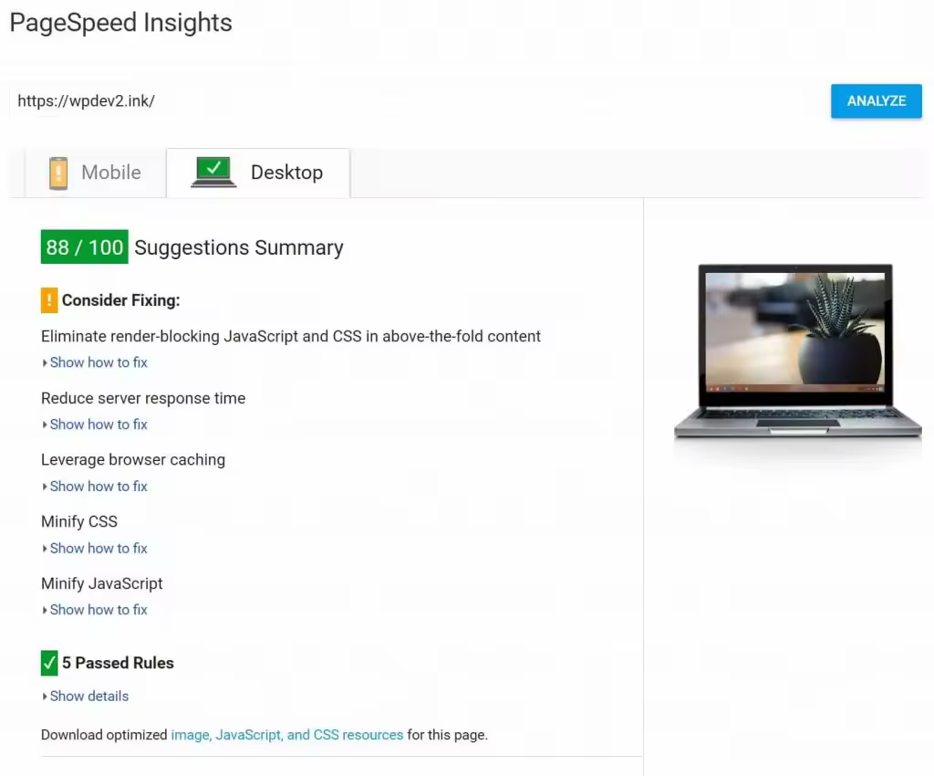 如何获得Google PageSpeed Insights满分评分的WordPress优化策略