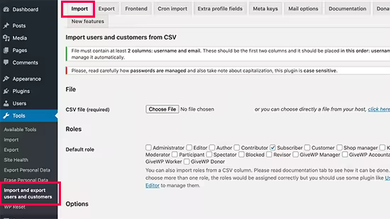 WordPress用户数据迁移图文教程：轻松导出导入用户与客户
