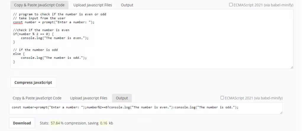 JavaScript最小化技巧与工具推荐