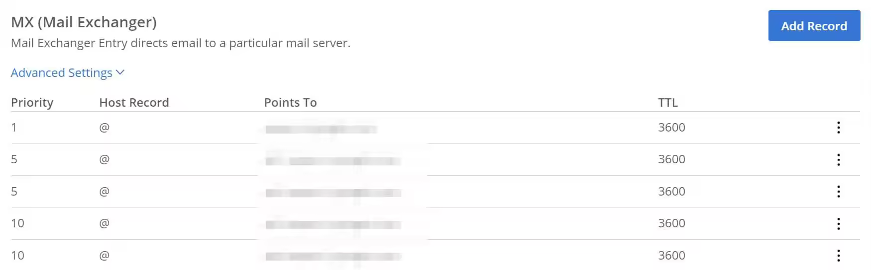 DNS A记录详解及与CNAME MX记录的区别