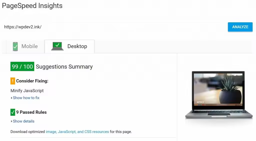如何获得Google PageSpeed Insights满分评分的WordPress优化策略