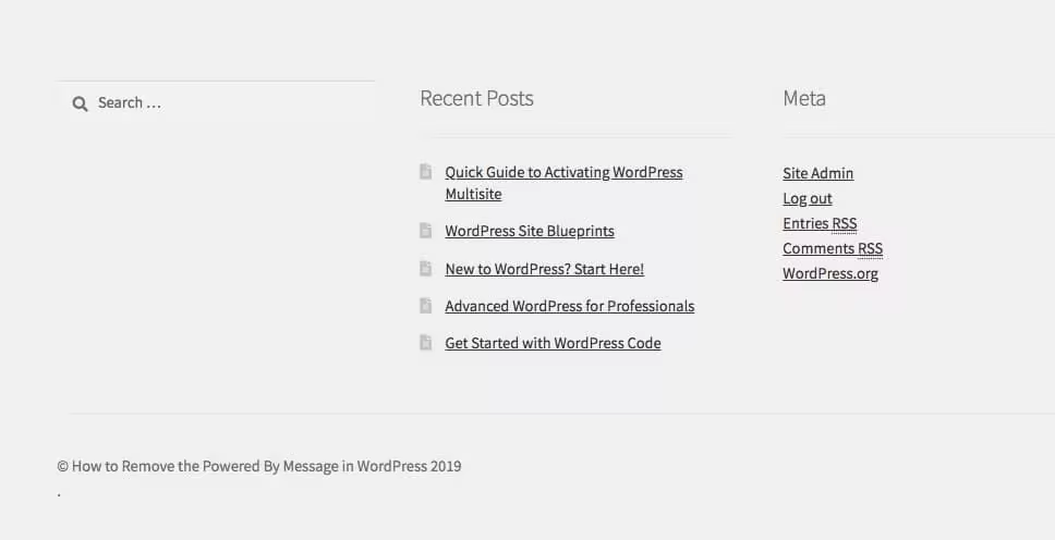 如何彻底删除WordPress页脚的“Powered by WordPress”信息
