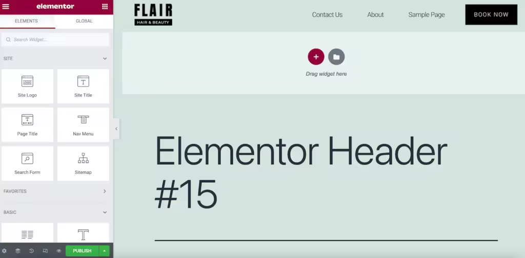 Elementor固定顶部栏制作教程与CSS美化技巧