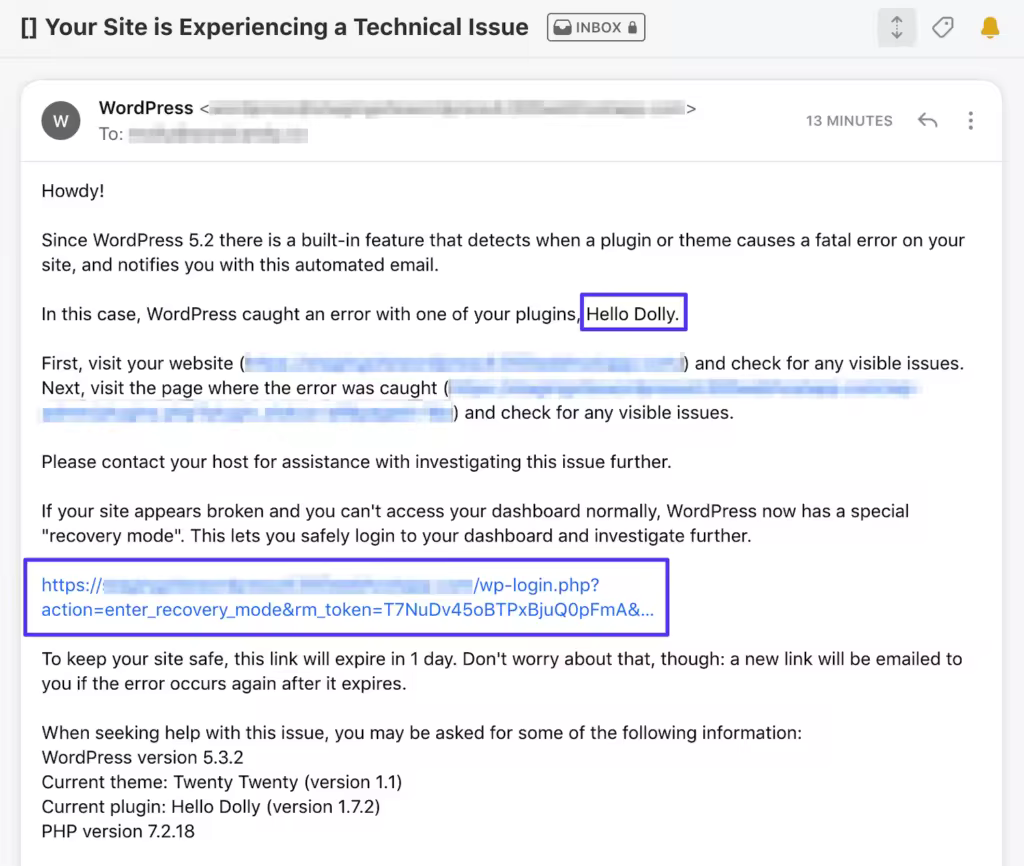 WordPress“此站点正遇到技术问题”修复指南