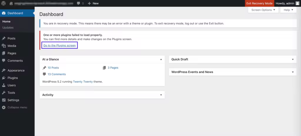 WordPress“此站点正遇到技术问题”修复指南
